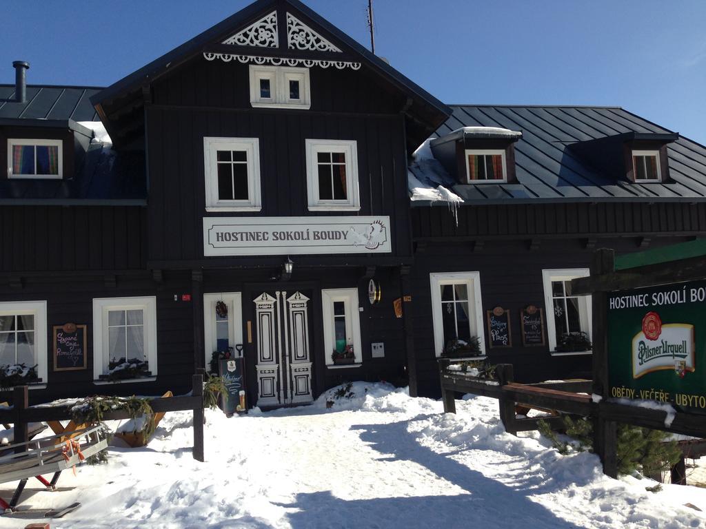 Penzion a restaurace Sokolí boudy Dolni Mala Upa Exterior foto